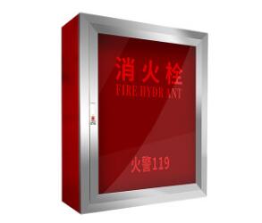 800消防栓箱不锈钢玻璃门框消防器材室内消火栓箱